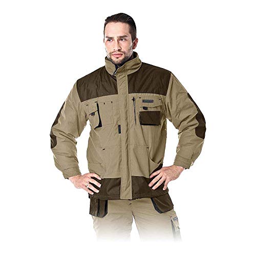 Leber&Hollman LH-Fmnw-J_Be3Xl Formen gefütterte Schutzjacke, Beige-Braun-Schwarz, XL Größe von Leber&Hollman