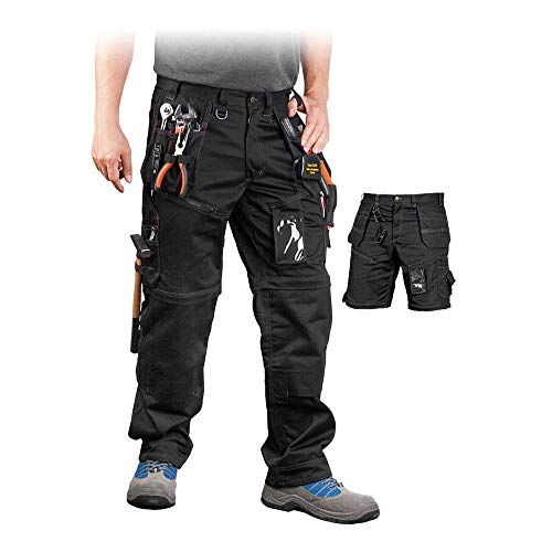 Leber&Hollman LH-PEAKER_48 Hard Schutzhose, Schwarz, 48 Größe von LEBER & HOLLMAN