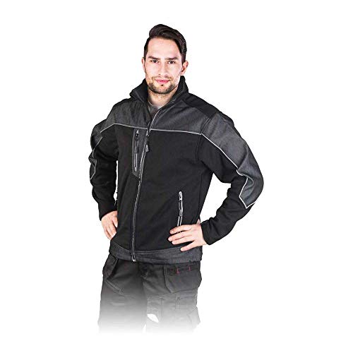 Leber&Hollman LH-ROBBE_BSXXL Schutzjacke, Schwarz-Grau, XXL Größe von Leber&Hollman