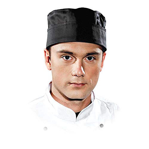 Leber&Hollman LH-SKULLER_BXL Chefs Kitchen Schutzkochmütze, Schwarz, XL (58-60 cm) Größe von LEBER & HOLLMAN
