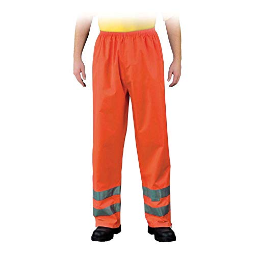 Leber&Hollman RAWPOL Gürtelschutzhose Regendicht mit elastischem Bund 3M Scotchline Reflexstreifen Wasserdicht Abriebfest Polyester Oxford 300D XXL Orange Leber&Hollman RAWPOL Gürtelschutzhose Regendicht mit elastischem Bund 3M Scotchline Reflexstreifen Wasserdicht Abriebfest Polyester Oxford 300D XXL Orange von LEBER & HOLLMAN