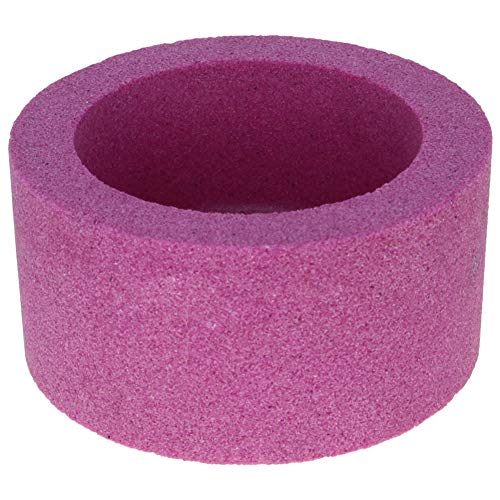 4-Zoll Topfschleifscheibe 80 Körnung Rosa Chrom Korund Schleifscheiben 1St (Color : 80#, Size : 100 * 50 * 20mm) von LecMy