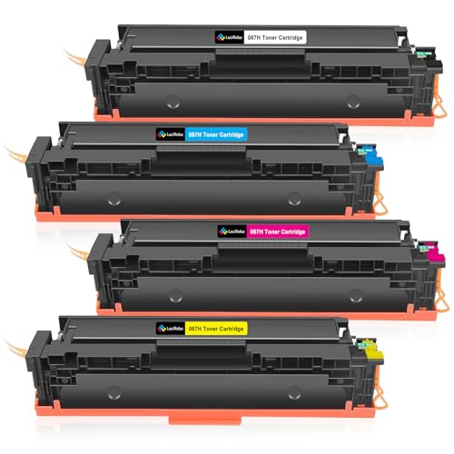 LeciRoba 067H für Canon 067H 067 Toner für Canon i-SENSYS LBP631Cw LBP632Cdw LBP633Cdw MF651Cw MF653Cw MF654Cw MF655Cdw MF655Cw MF656Cdw MF657Cdw MF657Cdw MF657Cdw MF657Cdw (mit Chip,4-Pack) von LeciRoba