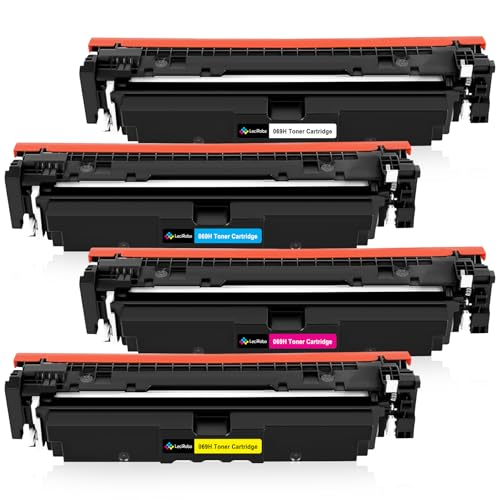 LeciRoba 069H für Canon 069H CRG-069H CRG-069 069 Toner für Canon i-SENSYS LBP673C LBP673Cdw LBP674Cdw LBP674Cdw MF750c MF751Cdw MF752Cdw MF753Cdw MF754Cdw MF755Cdw MF756Cx (mit Chip,4-Pack) von LeciRoba