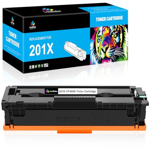 LeciRoba 201X CF400X für HP 201X 201A CF400X CF400A CF401X CF401A CF402X CF402A CF403X CF403A Toner Cartridges ,for HP Color Laserjet Pro M252dw M252n ,MFP M277dw M277 M274n M277c6 M277n (1- Schwarz) von LeciRoba