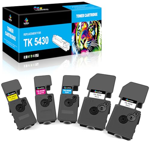 LeciRoba TK-5430 für Kyocera TK5430 TK-5430K TK-5430C TK-5430M TK-5430Y Toner ,für Kyocera Ecosys MA-2100cfx MA-2100cwfx PA-2100cwx PA-2100cx Drucker (5-Pack) von LeciRoba