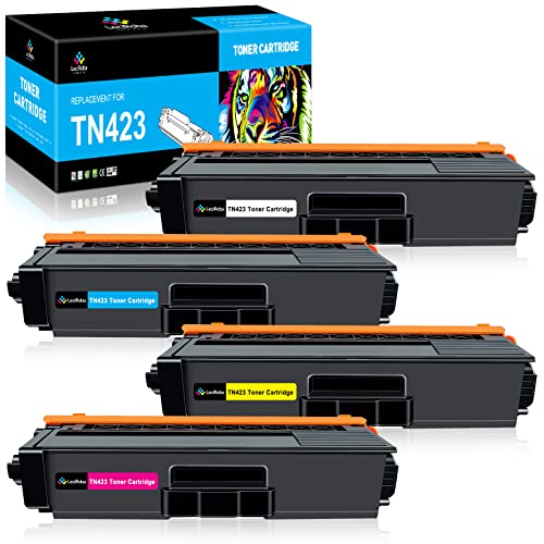 LeciRoba TN-423 für Brother TN423 TN-423BK TN-423C TN-423M TN-423Y TN-421 TN-421BK TN-421C TN-421M TN-421Y toner für Brother HL-L8260CDW L8360CDW DCP-L8410CDN L8410CDW MFC-L8690CDW L8900CDW (4Packung) von LeciRoba