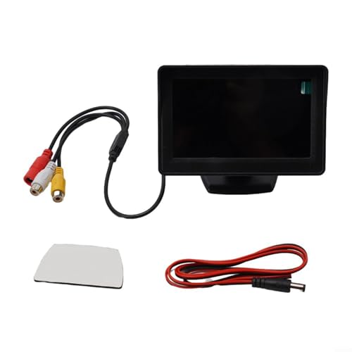 Lecreatekit 10,9 cm (4,3 Zoll) Auto-Display-Bildschirm, Auto-Rückfahr-Park-Monitor mit LED-Hintergrundbeleuchtung, für verbesserte Rückfahrkamera-Integration von Lecreatekit