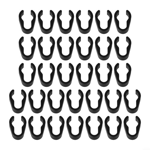 Effizientes Kabelmanagement mit 32 Mikrofonständer-Kabel-Clips, ABS-Kunststoffhalterungen für stabile Befestigung (große Größe) von Lecreatekit