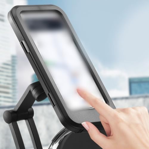Lecreatekit Drehbare Handy-Halterung, wasserdichte Halterung mit empfindlichem Touchscreen-Halter, drehbare Klemme für Handy Lecreatekit Drehbare Handy-Halterung, wasserdichte Halterung mit empfindlichem Touchscreen-Halter, drehbare Klemme für Handy von Lecreatekit