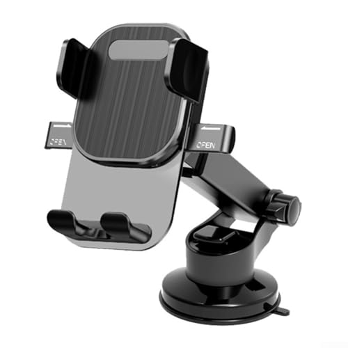 Lecreatekit Smartphone-Ständer für Lüftungsschlitze, ABS-Material, Halterung, drehbar, stabiler Haken-Cliphalter für Smartphone (Textur) von Lecreatekit