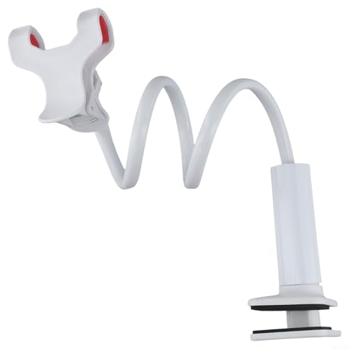 Lecreatekit Verstellbare Clip-On-Halterung, ideal zum Ansehen von Videos und Telefonieren, Weiß Lecreatekit Verstellbare Clip-On-Halterung, ideal zum Ansehen von Videos und Telefonieren, Weiß von Lecreatekit