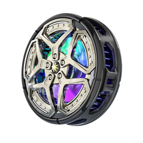 Magnetischer Smartphone-Kühler mit RGB-Beleuchtung – 8,5 x 7,8 x 4,5 cm Kühlpad für Gaming & Streaming – Schwarz/Weiß Magnetischer Smartphone-Kühler mit RGB-Beleuchtung – 8,5 x 7,8 x 4,5 cm Kühlpad für Gaming & Streaming – Schwarz/Weiß von Lecreatekit
