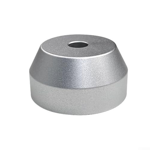 Quick Play Solution Aluminium-Mitteladapter für 17,8 cm (7 Zoll) Vinyl-Schallplatten auf jedem Plattenspieler (Silber) von Lecreatekit