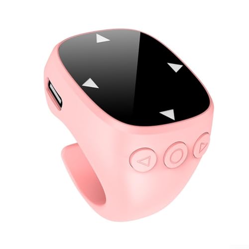 Scroll-Ring, Fernbedienung, Video, schlanke, kabellose Fernbedienung, Scroll-Ring mit Touch-Stummschaltfunktion für Videoerlebnis, Rosa Scroll-Ring, Fernbedienung, Video, schlanke, kabellose Fernbedienung, Scroll-Ring mit Touch-Stummschaltfunktion für Videoerlebnis, Rosa von Lecreatekit