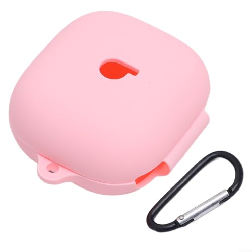 Silikon-Ohrhörer-Hülle für Beats Powerbeats Pro 2 mit Stoßschutz und Karabiner (Orange) von Lecreatekit
