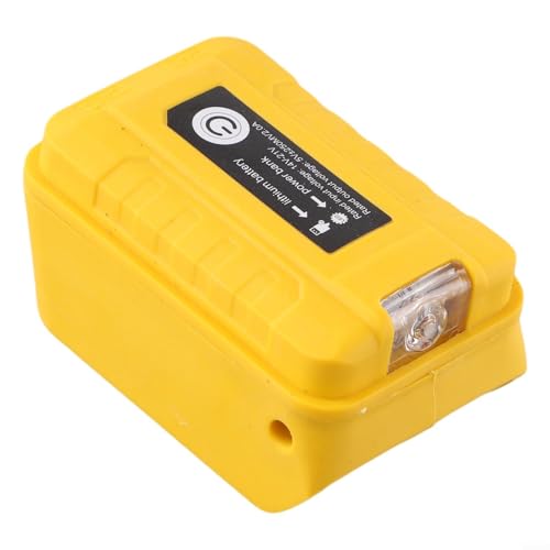 USB Power Tool Akku Adapter für Dewalt 18V Modelle inkl. Taschenlampe und intelligenter Ladeplatine (B) von Lecreatekit
