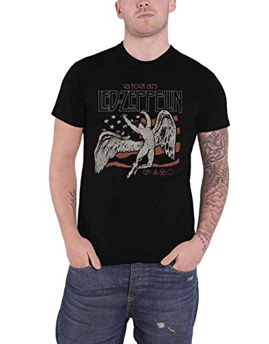 Led Zeppelin T Shirt Photo III Band Logo Nue offiziell Herren Schwarz XL von Led Zeppelin