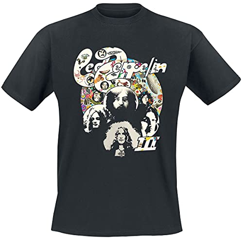 Led Zeppelin T Shirt Photo III Band Logo Nue offiziell Herren Schwarz XL von Rock Off officially licensed products