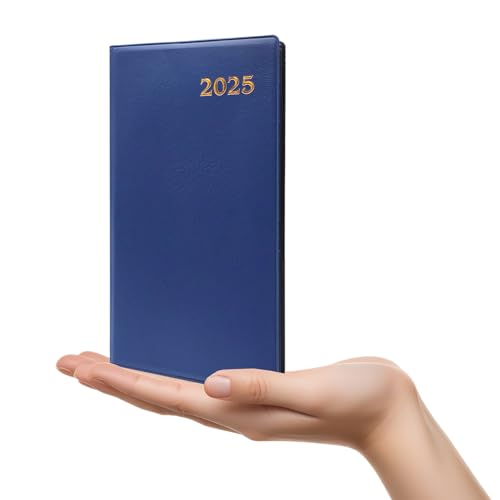 Wochenplaner 2025, Format 10 x 18 cm – weich und elegant, perfekt für die Organisation von Terminen und Arbeit, Tagebuch auf Italienisch von Januar bis Dezember (BLU) von Leddy Living