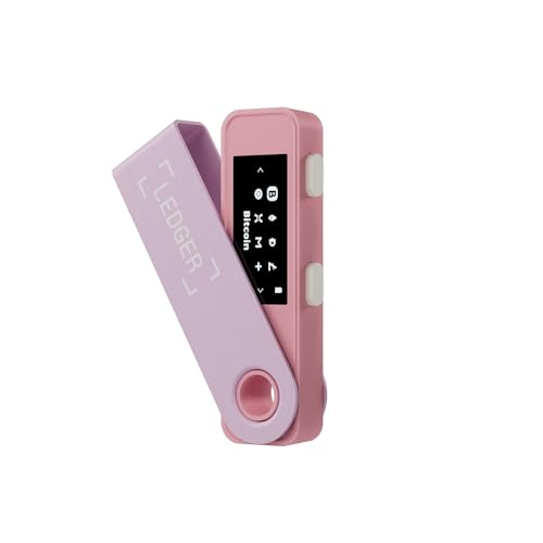 Ledger Nano S Plus-Hardware-Wallet – zum Schutz von Kryptos, NFTs und Token (Pastellpink) von Ledger