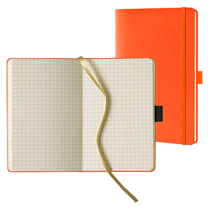 Lediberg Notizbuch Tucson ca. DIN A5 kariert, orange Hardcover 240 Seiten von Lediberg