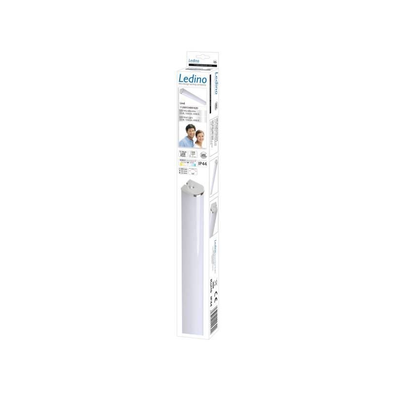 LED-Bad-Wandleuchte Lind IP44 4.000 K chrom/weiß von Ledino