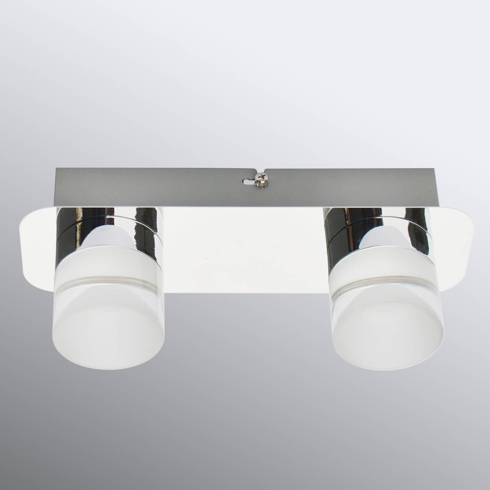 LED-Deckenleuchte Stefanie, 2-flammig, chrom LED-Deckenleuchte Stefanie, 2-flammig, chrom von Ledino