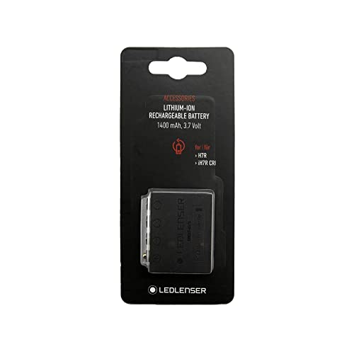 Ledlenser Li-Ion rechargeable Battery pack 1400 mAh, wiederaufladbare Batterie, leistungsstark, 3,7 V, Akku für Stirnlampe, 1 Stk. Ledlenser Li-Ion rechargeable Battery pack 1400 mAh, wiederaufladbare Batterie, leistungsstark, 3,7 V, Akku für Stirnlampe, 1 Stk. von Ledlenser.