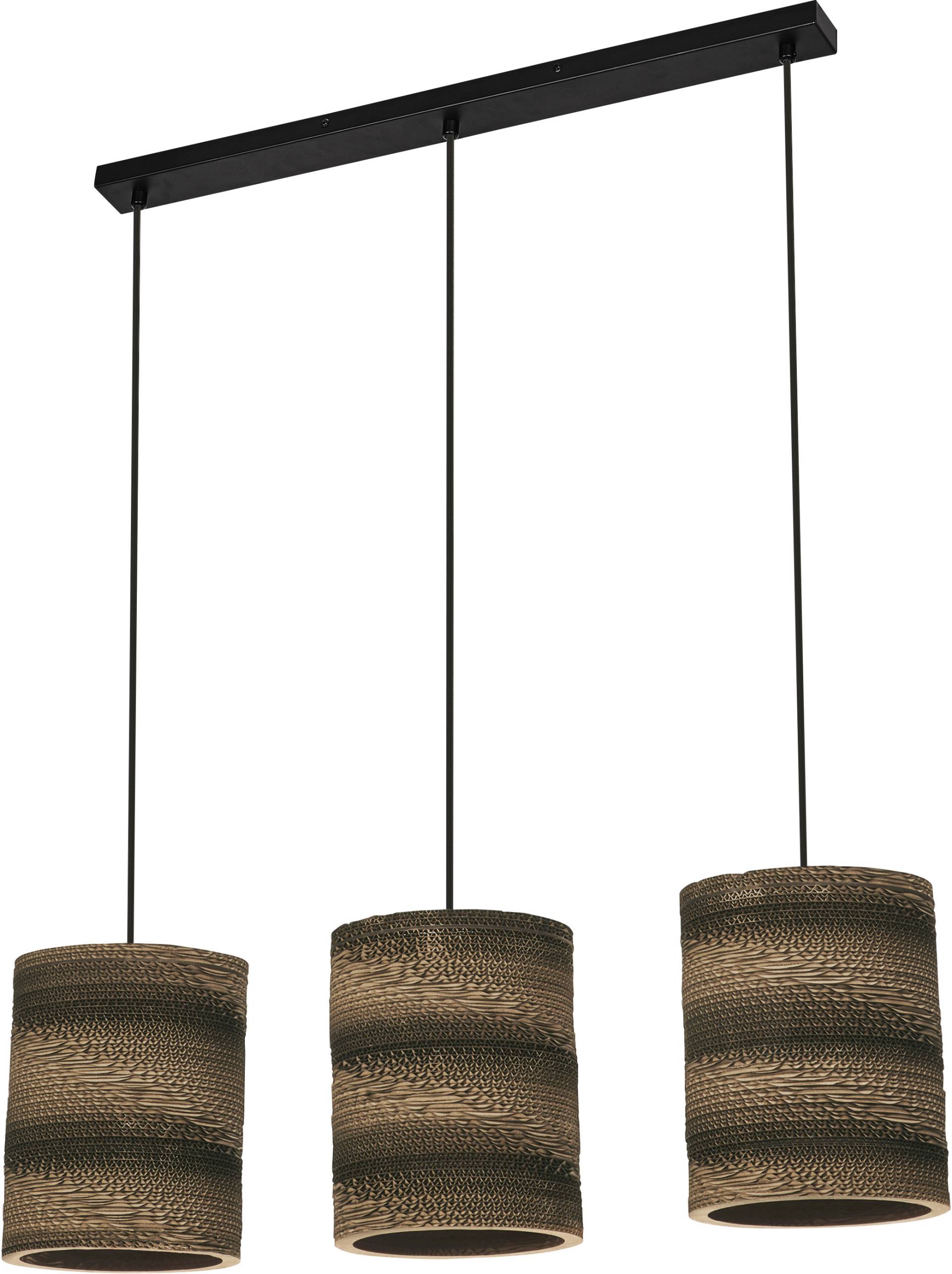 LEDVANCE Decor Kartonzylinder Pendelleuchte 3XE27 Braun von Ledvance