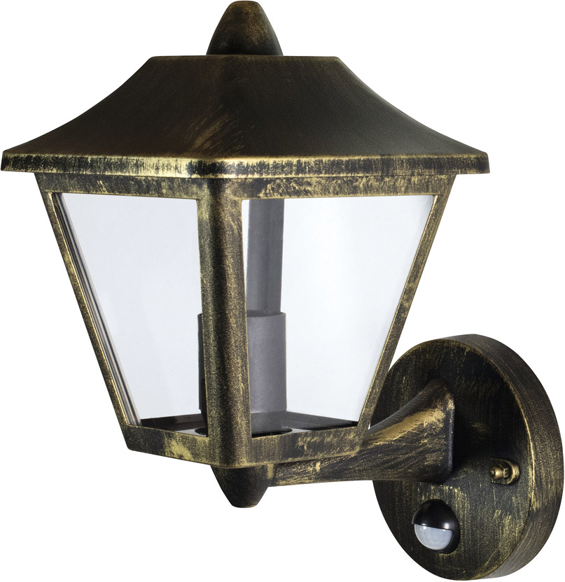 LEDVANCE ENDURA® Classic Tradition Wandleuchte mit Sensor Schwarz/Gold von Ledvance