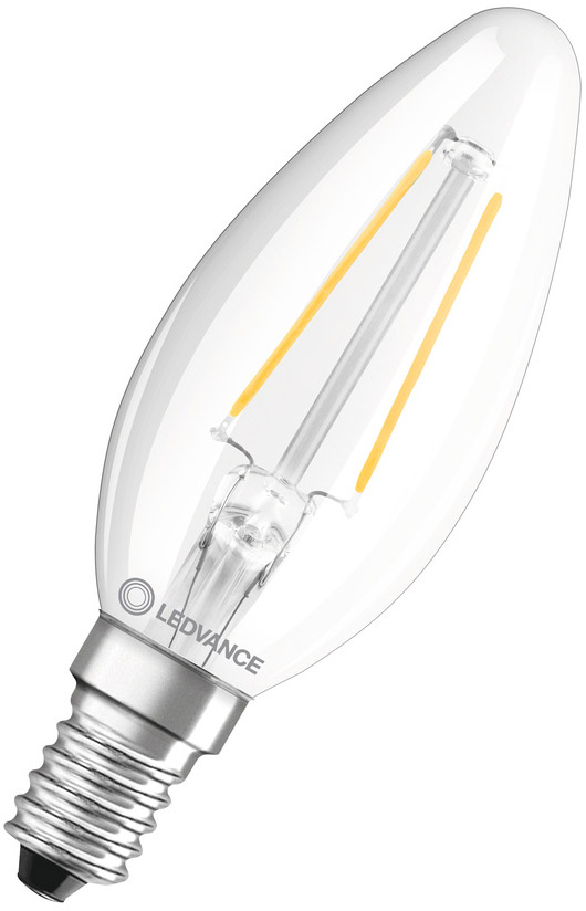 LEDVANCE LED CLASSIC B P 2.5W 827 Klar E14 von Ledvance