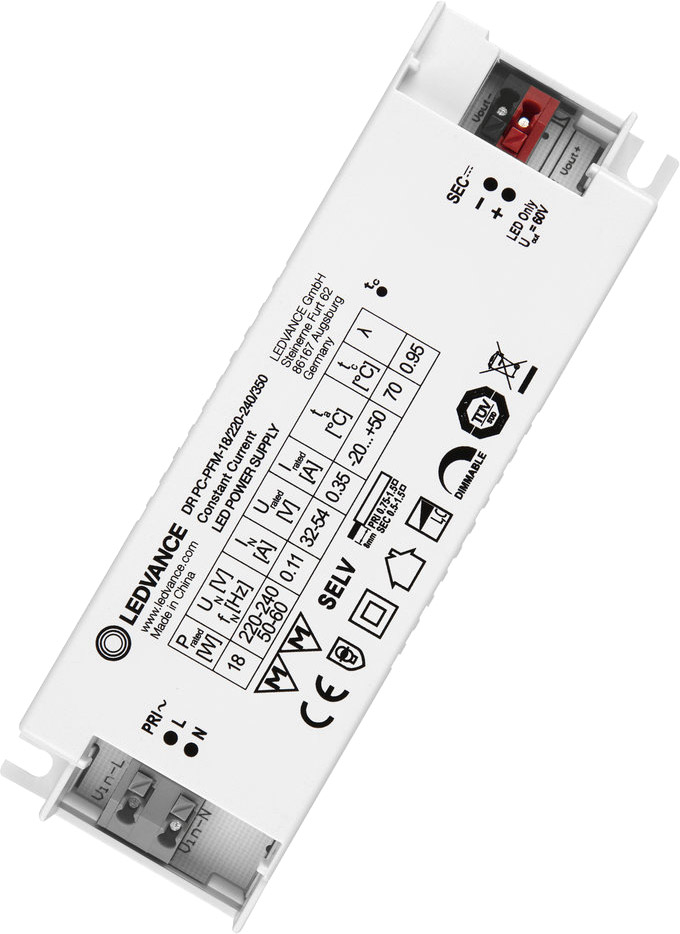 LEDVANCE LED DRIVER PHASE-CUT PERFORMANCE -18/220-240/350 LEDVANCE LED DRIVER PHASE-CUT PERFORMANCE -18/220-240/350 von Ledvance