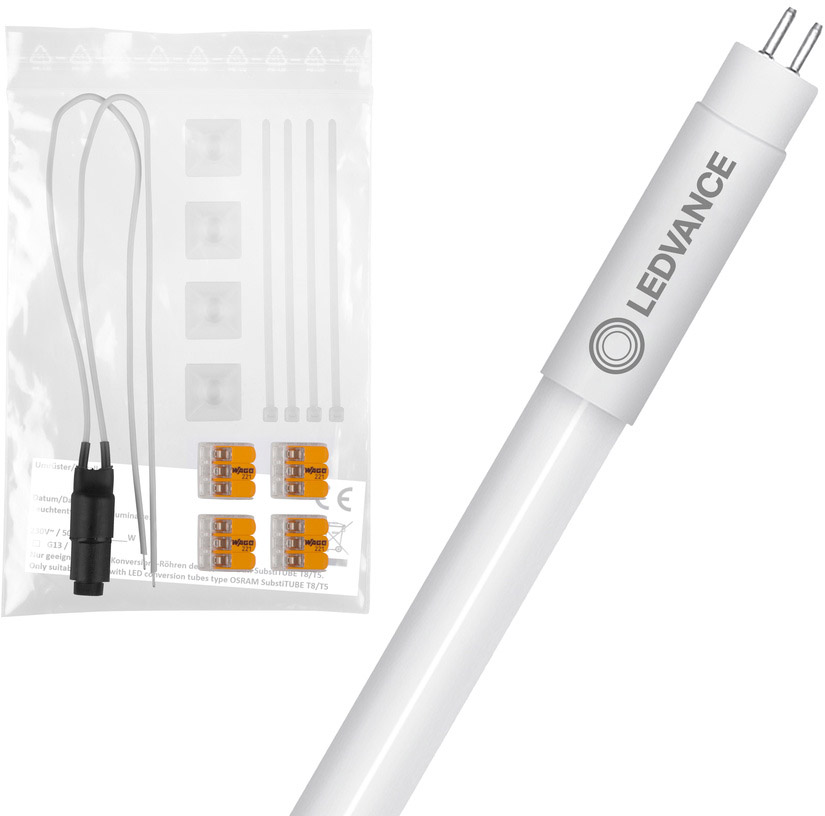 LEDVANCE LED TUBE T5 CONVERSION KIT EINZEL-LAMPE 1449 mm 36W 840 LEDVANCE LED TUBE T5 CONVERSION KIT EINZEL-LAMPE 1449 mm 36W 840 von Ledvance