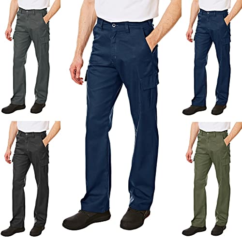 Lee Cooper LCPNT205 Arbeitskleidung-Cargohose für Herren, Marine, 30W_L von Lee Cooper