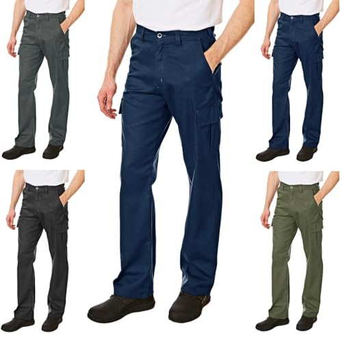 Lee Cooper LCPNT205 Herren-Pflegeleichte Berufssicherheitshose im klassischen Cargo-Stil mit mehreren Taschen, Marine, 34W / 31L Lee Cooper LCPNT205 Herren-Pflegeleichte Berufssicherheitshose im klassischen Cargo-Stil mit mehreren Taschen, Marine, 34W / 31L von Lee Cooper