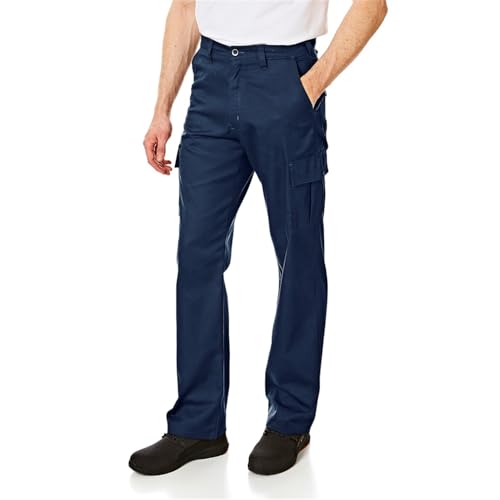 Lee Cooper LCPNT205 Arbeitskleidung-Cargohose für Herren, Marine, 38W_R von Lee Cooper