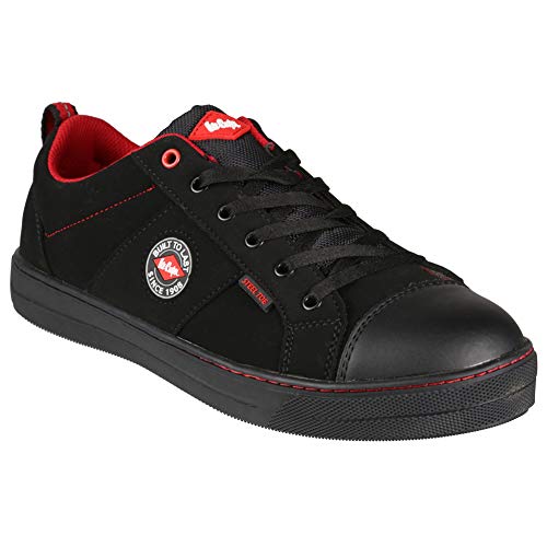 Lee Cooper ‎LCSHOE054 Workwear SB/SRA Retro-Baseballstiefel, Unisex-Sicherheitsstiefel mit modernem Design, Arbeitssicherheitsschuh,Schwarze,39 EU von Lee Cooper