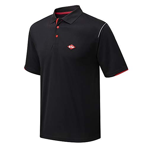 Lee Cooper LCTS017 Herren-Poloshirt, Arbeitskleidung, atmungsaktiv, schwarz, Größe L Lee Cooper LCTS017 Herren-Poloshirt, Arbeitskleidung, atmungsaktiv, schwarz, Größe L von Lee Cooper