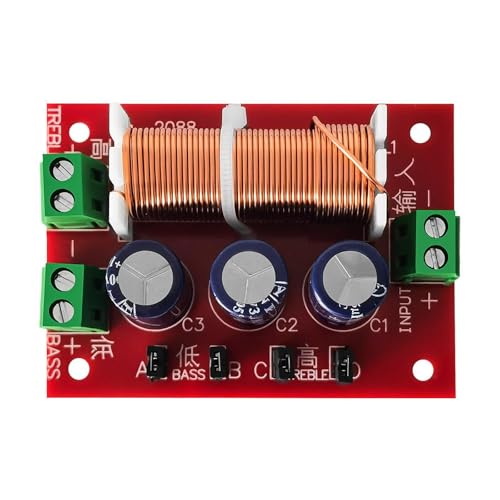 LeeQinersw 2-Wege-Filtermodul DIY für Lautsprecher 400 W Zwei-Wege-Lautsprecher Audio-Frequenzweichen Audio-Teiler von LeeQinersw