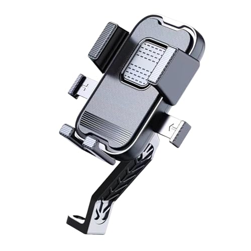 LeeQinersw Motorrad-Telefonhalterung, Fahrrad-Telefonhalter, Fahrradzubehör, universeller stoßfester Smartphone-Clip-Ständer zum Reiten, Rückspiegel Schwarz LeeQinersw Motorrad-Telefonhalterung, Fahrrad-Telefonhalter, Fahrradzubehör, universeller stoßfester Smartphone-Clip-Ständer zum Reiten, Rückspiegel Schwarz von LeeQinersw