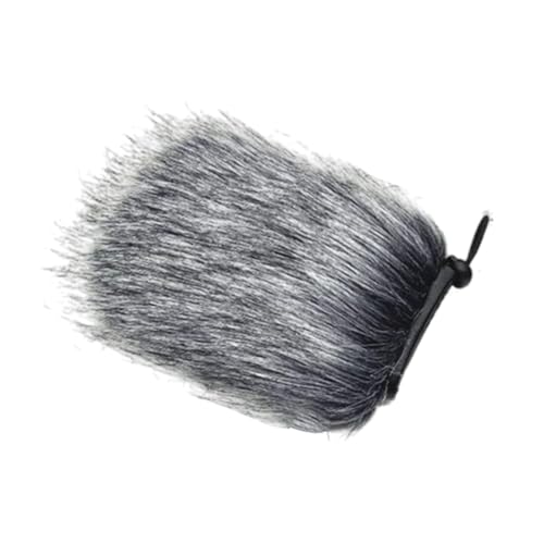 LeeQinersw On-Kamera Mikrofon Deadcat Windschutzscheibe Windschirm Professionelles leichter Mikrofon Windjammer für Outdoor-Verwendung Podcasters Journalisten, 12cm von LeeQinersw