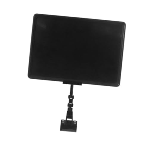 LeeQinersw Preisschilder und Zeichenclip -Waren -Zeichen -Clip -Halter mit Anti -Slip -Pad -Haltbarkeit. Werbe -Tags stehen für den Speicher, Schwarzpapier von LeeQinersw