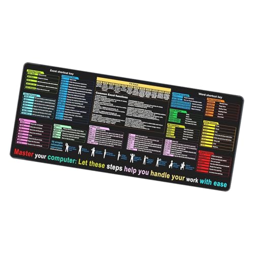 LeeQinersw Verknüpfungen Maus -Pad wasserdichtes Schreibtischmatten Rechteck Wort/Verknüpfungsblatt Blatt Mousepad Keyboard -Pad für Gaming -Tippen, 40x90x03cm LeeQinersw Verknüpfungen Maus -Pad wasserdichtes Schreibtischmatten Rechteck Wort/Verknüpfungsblatt Blatt Mousepad Keyboard -Pad für Gaming -Tippen, 40x90x03cm von LeeQinersw
