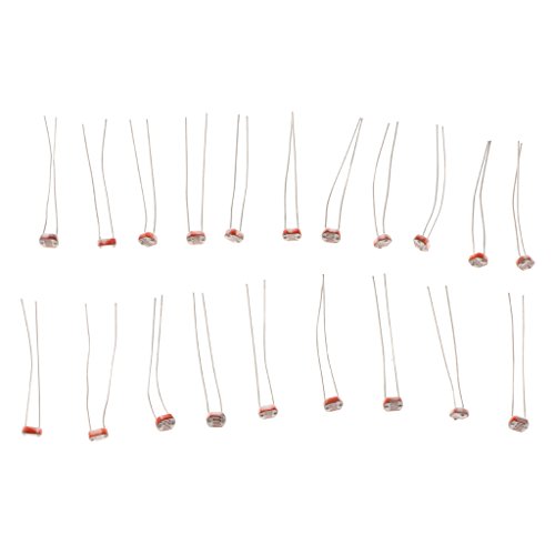 20 Stück Fotowiderstand LDR CDS 5 mm lichtabhängiger Widerstandssensor GL5537 von Leeadwaey