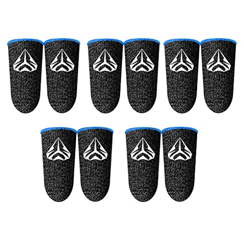 5 Paar Handy Gaming Fingerspitzenhüllen Anti-Fingerabdruck Abdeckungen Öldicht Atmungsaktiv 24Pin Gestrickte Wiederverwendbare Handschuhe Blau 5 Paar Handy Gaming Fingerspitzenhüllen Anti-Fingerabdruck Abdeckungen Öldicht Atmungsaktiv 24Pin Gestrickte Wiederverwendbare Handschuhe Blau von Leeadwaey