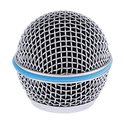 Ersatz-Mikrofon-Grillkopf aus blauem Stahlgeflecht, Zubehör BETA 58A von Leeadwaey