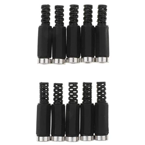 Leeadwaey 10 Stück DC-Steckdosen-Adapter, 5,5 x 2,5 mm von Leeadwaey