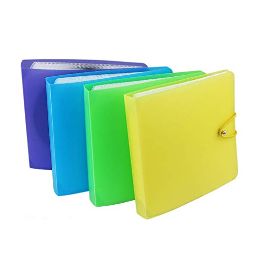 Leeadwaey Farbe zufällige Farbe 12/24 Fächer CD DVD VCD Album Halter Hülle Bluray Disc Ordner Aufbewahrungstasche Zufällige Farbe 12 Stück von Leeadwaey