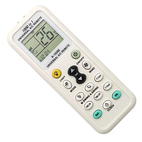 Leeadwaey Kunststoff-Universal-Klimaanlage, Fernbedienung, tragbar, batteriebetrieben, für den Innenbereich, Haus, Restaurant, Bar, Controller OK-Taste Leeadwaey Kunststoff-Universal-Klimaanlage, Fernbedienung, tragbar, batteriebetrieben, für den Innenbereich, Haus, Restaurant, Bar, Controller OK-Taste von Leeadwaey
